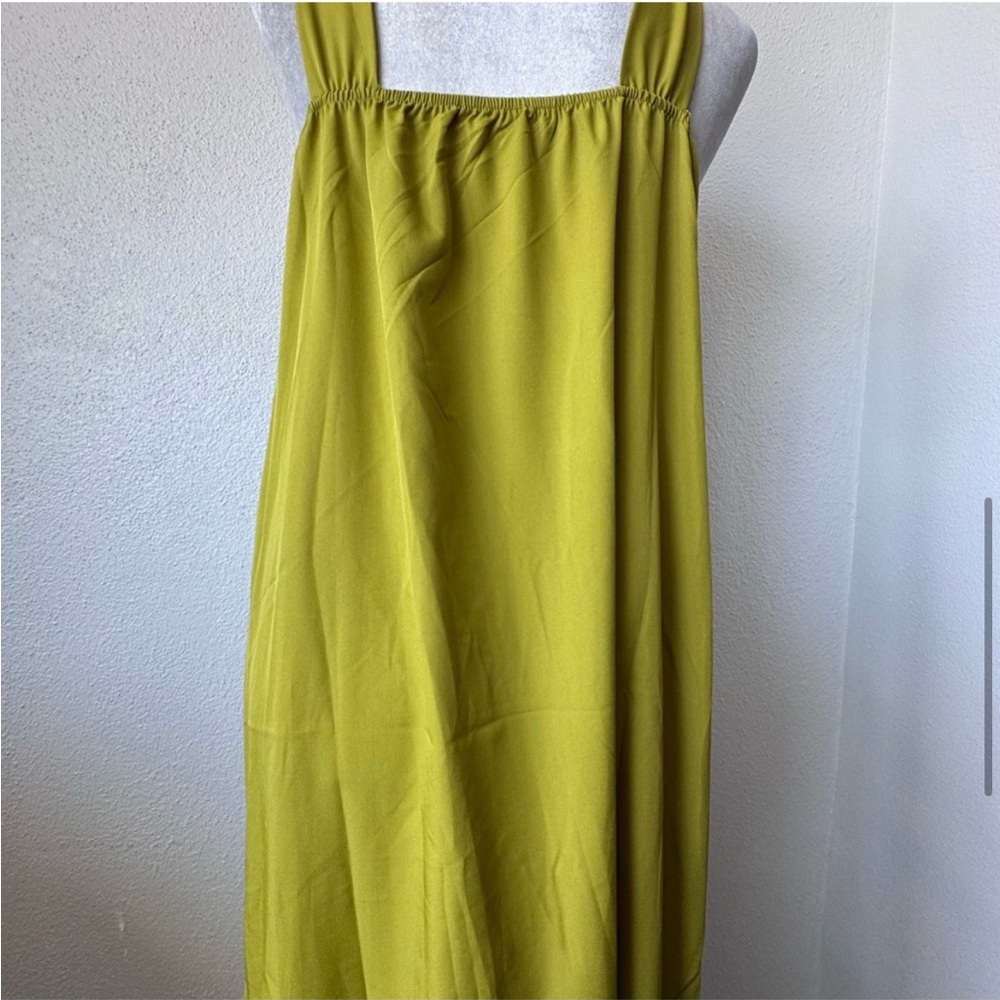 Commense Revolve Green Cross Halter Split Long Dr… - image 7